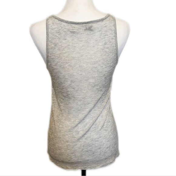 Hi Line Striped Tank Top in Gray & Earth Tones, Modal, Size M - Picture 3 of 7